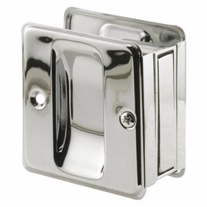 PRIME LINE N 7085 Pocket Door Pull, Sliding Door, Nylon, Chrome, 2 3/4 Inch Length, 1 3/8 Inch Width | CT7YFE 430X99