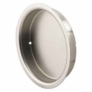 PRIME LINE N 7206 Closet Door Finger Pull, Sliding Door, Nylon, Satin Nickel, 2 Inch Length, 1 Pair | CT7YDP 430Y37