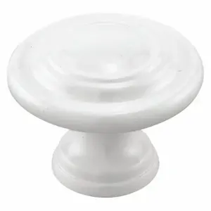 PRIME LINE N 7439 Closet Door Pull Knob, Bi-Fold Door, Plastic, Unfinished, 3 9/16 Inch Length | CT7ZFM 430Z08