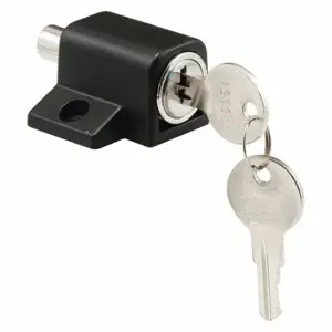 PRIME LINE S 4005 Sliding Door Keyed Lock, Push In, 13/64 Inch Bolt Hole Dia, 7/8 In | CT7ZLD 54DN46