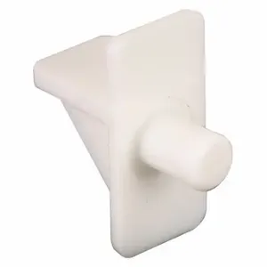 PRIME LINE U 10138 Shelf Support Peg, Plastic, 5 Lb Load Capacity, White, 1/4 Inch Size, 29/32 Inch Size | CT7ZQV 45UY99