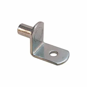 PRIME LINE U 10169 Shelf Support Peg, Metal, 20 Lb Load Capacity, Nickel, 1/4 Inch Size, 1-13/64 Inch Size | CT7ZQJ 45UZ02