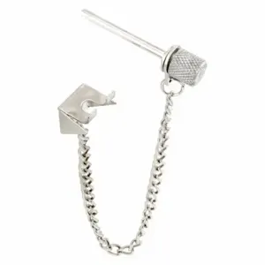 PRIME LINE U 9857 Window Lock, Flip, Steel, Paint, 9/64 Inch Length, 1 61/64 Inch Heightt | CT7ZVC 54DP65