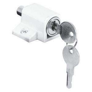 PRIME LINE U 9862 Sliding Door Keyed Lock, Push In, 13/64 Inch Bolt Hole Dia | CT7ZLC 54DP68