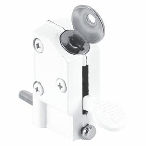 PRIME LINE U 9884 Sliding Door Keyed Lock, Step On, 3/16 Inch Bolt Hole Dia | CT7ZLG 54DP80