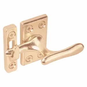 PRIME LINE U 9935 Window Lock, Sash, Die Cast, Brass Plated, 1 13/32 Inch Length, 2 13/32 Inch Heightt | CT7ZEV 54DP92