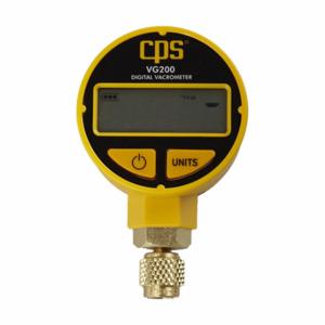 PRO SET VG200 Vacuum Gauge, Digital, 1/4 Inch Size Flare, 0 to 99000 Microns, LCD | CT8DCL 406D54