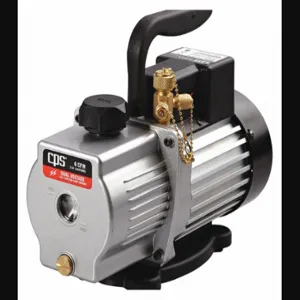 PRO SET VP6S Vacuum Pump, 6 cfm Displacement, 1/2 hp HP, 50 micron, 23 lb Wt | CT8DCU 406D58