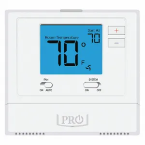 PRO1 IAQ T771 Low Voltage Thermostat, Electric Forced Air Furnaces/Gas Forced Air Furnaces/Millivolt | CT7ZYZ 45KE86