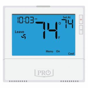 PRO1 IAQ T855 Low Voltage Thermostat, Heat and Cool, Auto, 2 Heating Stages - Conventional System | CT7ZYQ 45KE83