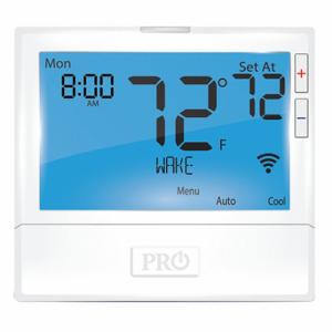 PRO1 IAQ T855iSH Wireless Low Voltage Thermostat, Heat and Cool, Auto | CT7ZZD 60FD48