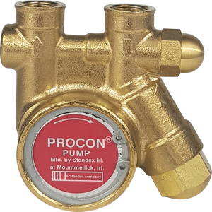 PROCON 101C100F11BC Rotary Vane Pump, Clamp-On, 3/8 Inch NPT, 100 GPH, Brass | CM6UTG