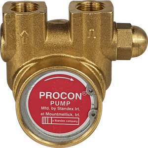 PROCON 112A100F11AA Rotary Vane Pump, Clamp-On, 3/8 Inch NPT, 100 GPH, Brass | CM6UTJ