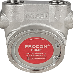 PROCON 113A100F31XX Rotary Vane Pump, Clamp-On, 3/8 Inch NPT, 100 GPH, Stainless Steel | CM6UTP
