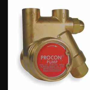 PROCON 111A060F11CA 250 Rotary Vane Pump, 3/8 Inch Inlet/Outlet Nptf, 73 Gph Max. Flow, Brass, 60 Gph Gph | CT7ZZX 6XE81