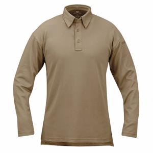 PROPPER F531572226S Tactical Polo, Tactical Polo, S, Silver Tan, 6% Spandex/94% Polyester Material | CT8BPJ 28AM75