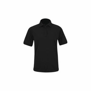 PROPPER F53290A001XS Tactical Polo, Tactical Polo, XS, Black, 100% Polyester Double Pique Knit Material | CT8BKP 56ET19