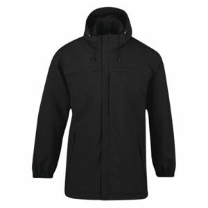 PROPPER F543675001L2 Parka Jacket, L, 42 Inch Size to 44 Inch Size Fits Chest Size, Black, 100% Nylon Material | CT8AXD 45YL26