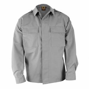 PROPPER F545238020S2 Long Sleeve Shirt, Long Sleeve Shirt, S, Gray, 35% Ripstop/65% Poly Cotton Material | CT8CPE 13Z055