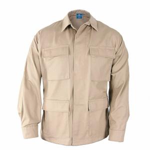 PROPPER F545455250S1 Military Coat, S, 33 Inch To 36 Inch Fits Chest Size, Khaki, 100% Cotton Material | CT8AWP 12J998
