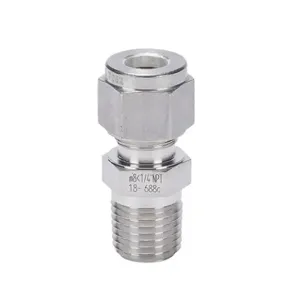 PROSENSE CF08-25N Compression Fitting, Stainless Steel, 1/4 Inch Male Npt Process Connection | CV7MLF