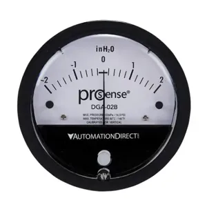 PROSENSE DGA-02B Differential Pressure Gauge, 4 Inch Dial Dia., -2.0 To +2.0 Inch Of Water Column | CV7NQN