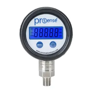 PROSENSE DPG1-100 Digital Pressure Gauge, 0 To 100 Psig, 0.5 Perc. Of Full Scale Accuracy | CV7NRF