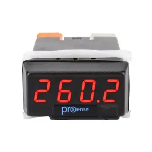 PROSENSE DPM1-E-L Digital Panel Meter, 1/32 D Inch Size, 10mm 4-Digit Red Led | CV7TKV