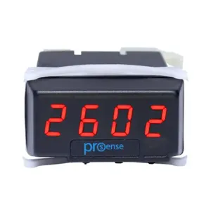 PROSENSE DPM1-P-L Digital Panel Meter, 1/32 D Inch Size, 10mm 4-Digit Red Led, Pulse And Frequency Input | CV7TKZ