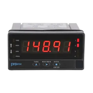 PROSENSE DPM3-AT-2R-L Digital Panel Meter, 1/8 D Inch Size, 14mm 5-Digit Tri-Color Led, Analog | CV7TLM