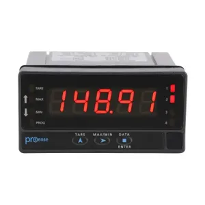 PROSENSE DPM3-AT-A2R-H Digital Panel Meter, 1/8 D Inch Size, 14mm 5-Digit Tri-Color Led, Analog | CV7TLQ