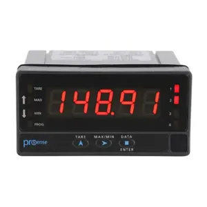 PROSENSE DPM3-AT-A2R-L Digital Panel Meter, 1/8 D Inch Size, 14mm 5-Digit Tri-Color Led, Analog | CV7TLR