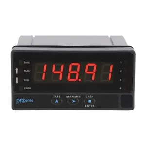 PROSENSE DPM3-AT-H Digital Panel Meter, 1/8 D Inch Size, 14mm 5-Digit Tri-Color Led, Analog | CV7TLV