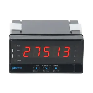 PROSENSE DPM3-P-L Digital Panel Meter, 1/8 D Inch Size, 14mm 5-Digit Tri-Color Led | CV7TME