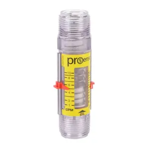 PROSENSE FG1P-100PP-10 Oil Mechanical Flow Meter, Variable Area, 1 Inch Male Npt Process Connection, 1 To 10 Gpm | CV7TMF