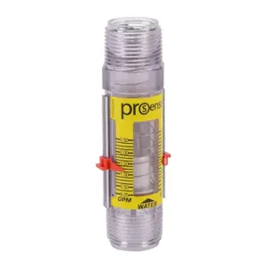 PROSENSE FG1W-100PP-2 Water Mechanical Flow Meter, Variable Area, 1 Inch Male Npt Process Connection | CV7TNE