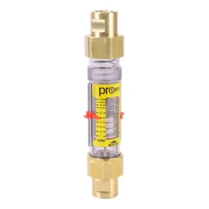 PROSENSE FG1W-50BP-10 Water Mechanical Flow Meter, Variable Area, 1/2 Inch Female Npt Process Connection | CV7TNJ