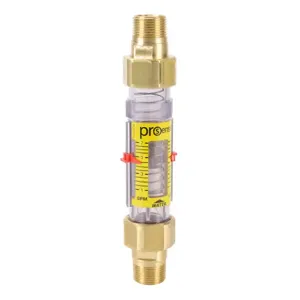 PROSENSE FG1W-75BP-7 Water Mechanical Flow Meter, Variable Area, 3/4 Inch Male Npt Process Connection | CV7TNW