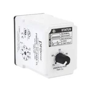 PROSENSE PMRRL-1C-240A-TL Phase Monitor Relay, 3-Phase, Socket Mount, Finger-Safe, 240 VAC Input Voltage, SPDT | CV7XRV