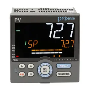 PROSENSE PPC5-1000 Advanced Process Controller, 1/4 Din, 2-Line Alpha-Numeric Lcd, Bar Graph Lcd, Current | CV7FZZ