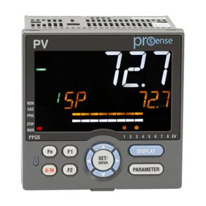 PROSENSE PPC5-1100 Advanced Process Controller, 1/4 Din, 2-Line Alpha-Numeric Lcd, Bar Graph Lcd, Current | CV7GAC