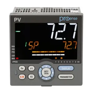 PROSENSE PPC5-1101 Advanced Process Controller, 1/4 Din, 2-Line Alpha-Numeric Lcd, Bar Graph Lcd, Current | CV7GAD