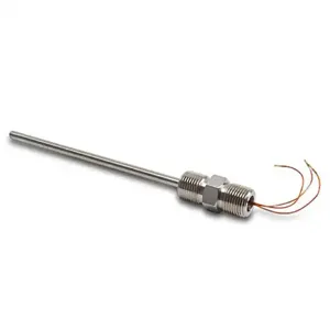 PROSENSE RTD1-H04L01-02 Temperature Sensor, Hex Nipple Spring-Loaded Probe, 4 Inch Insertion Length | CV7YRL