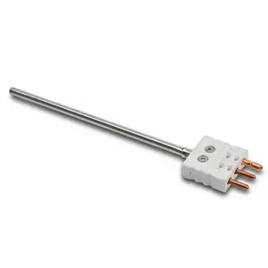 PROSENSE RTD1-P18-01 Temperature Sensor, Attached Plug Probe, 18 Inch Insertion Length, 1/4 Inch Probe Dia. | CV7YTD