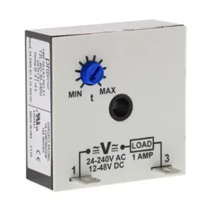 PROSENSE T2L-ND-30-240U On-Delay Inline Relay Timer, 0.1 To 10 sec Timing Range, 24-240 VAC And 12-48 VDC | CV7XVR