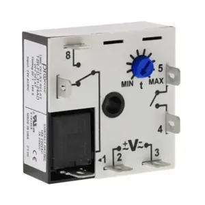 PROSENSE T2R-FD-31-24AD Off-Delay Relay Timer, 1 To 100 sec Timing Range, 24 VAC/VDC Operating Voltage | CV7XWB