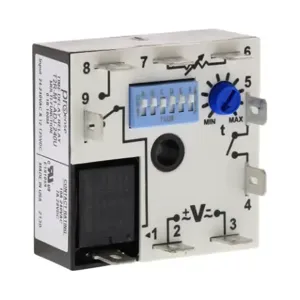 PROSENSE T2R-M1-ADJ-240U Relay Timer, 0.1 sec To 100 Minutes Selectable Timing Range, 24-240 VAC And 12-125 VDC | CV7XWH