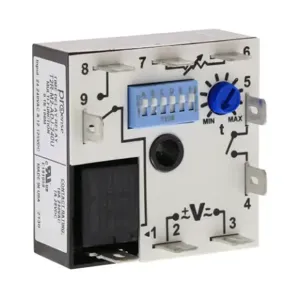 PROSENSE T2R-M2-ADJ-240U Relay Timer, 0.1 sec To 100 Minutes Selectable Timing Range, 24-240 VAC And 12-125 VDC | CV7XWJ