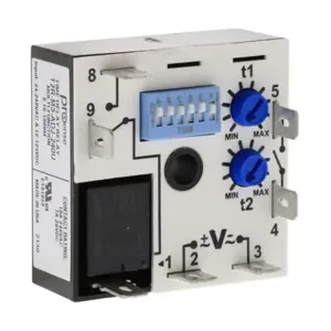 PROSENSE T2R-M3-ADJ-240U Relay Timer, 0.1 sec To 1,000 Minutes Selectable Timing Range, 24-240 VAC And 12-125 VDC | CV7XWK