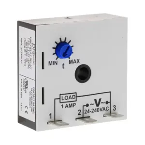 PROSENSE T2S-TT-31-240A Relay Timer, 1 To 100 sec Timing Range, 24-240 VAC Operating Voltage, 1A Contact Rating | CV7XYH